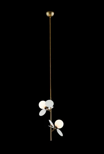 Светильник подвесной Matisse 10008/2P white LOFT IT белый разноцветный 2 лампы, основание золотое в стиле современный шар фото 4